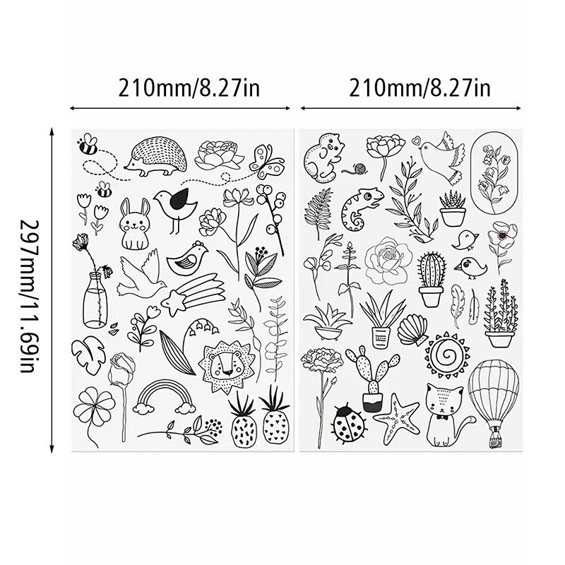 2pcs Embroidery Paper Water Soluble Stabilizer Paper for Embroidery Crafts Cross Stitch DIY Handmade Clothes Sewing Accessories