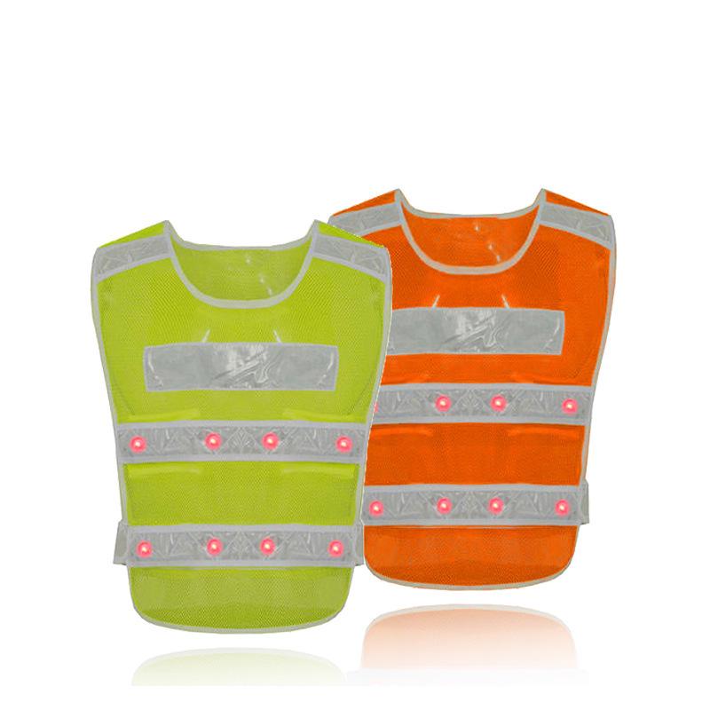 V-Shaped Reflective Safety Vest with LED Lights for Road and Construction PRO-020