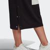 Adidas Originals Sports Lifestyle Serie Bodycon Bequem Logo Atmungsaktiv Lässig Langer Rock Damen Röcke Schwarz GU6977