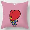 Cartoon Bt21 Cushion Cover Decorative Soft Pillow Case Sofa Car Protector Throw