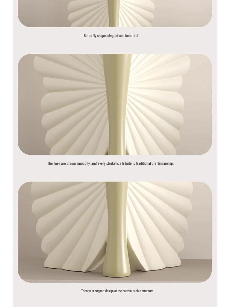 Butterfly Chaji Style Vintage Art Vase for Home Decor