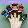 Monkeys Seven Little Animal Plush Finger Doll Small Mini Souvenir Collection