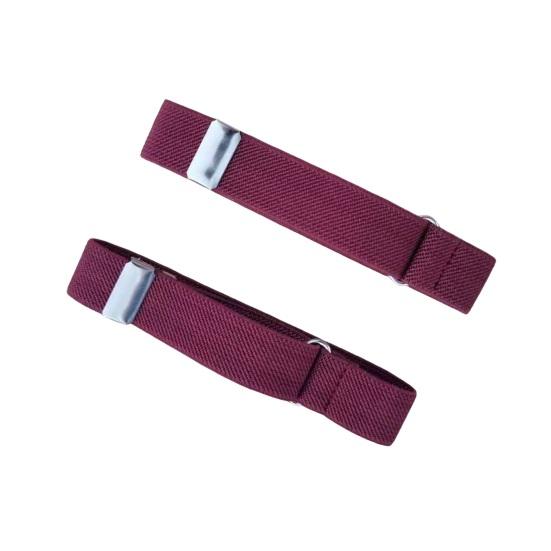 1 pár unisexový pásek na ruku Nastavitelná šířka 2 cm Pevný kontrastní pásek na nohy Elastická košile Držák rukávu Manžety na paži Pásky na párty Denní oblečení Příslušenství