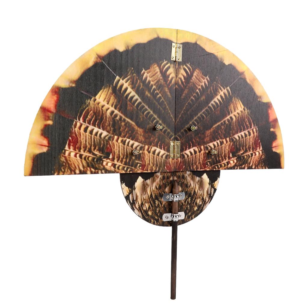 Turkey Decoy Foldable Standing Lifelike Turkey Decoy with Ground Stake for Garden Outdoor