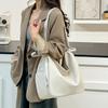 Women's Multifunctional Shoulder Bag Commuter Business Backpack Solid Color Crossbody Bag