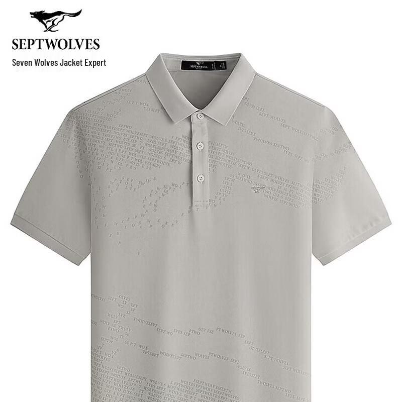Septwolves Men s Cool Breathable Short Sleeve Polo Shirt L