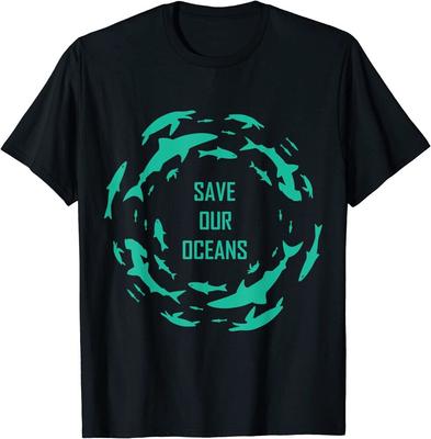 Camiseta unissex Shark Save Our Oceans Diving