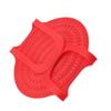 Food Grade Silicone Heat Resistant Turkey Lifter Non Stick Poultry Cooking Mat(Red)