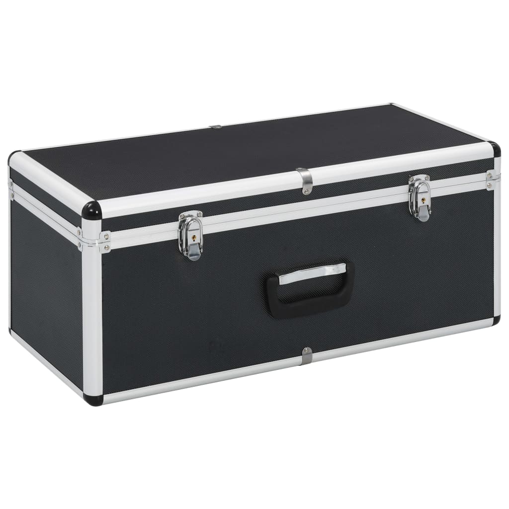 Storage Case Set 2 pcs Black Aluminum