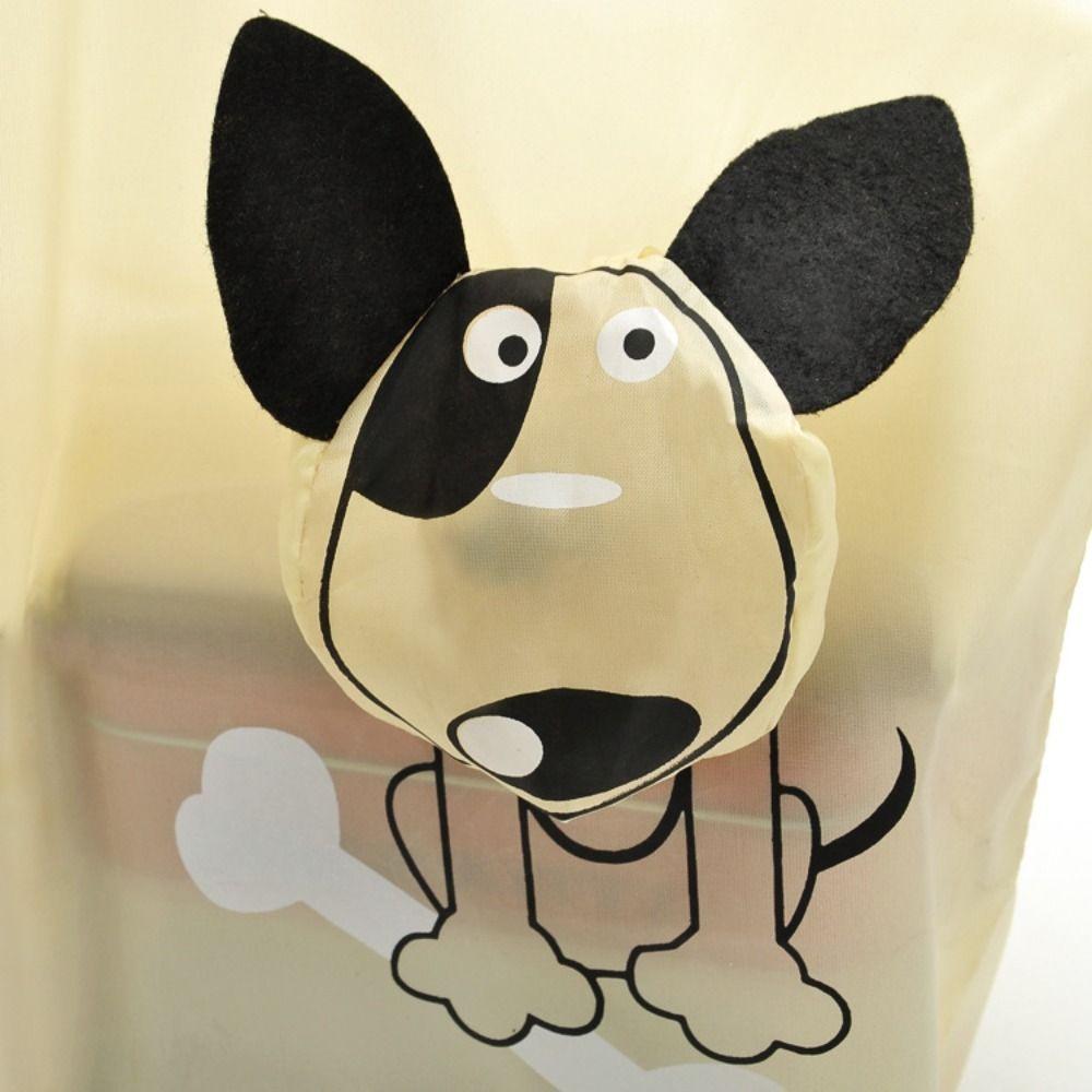 Buckle Nylon Dog Travel Shoulder Bag Cartoon Shopping Bags Storage Bags Foldable Shopping Bag