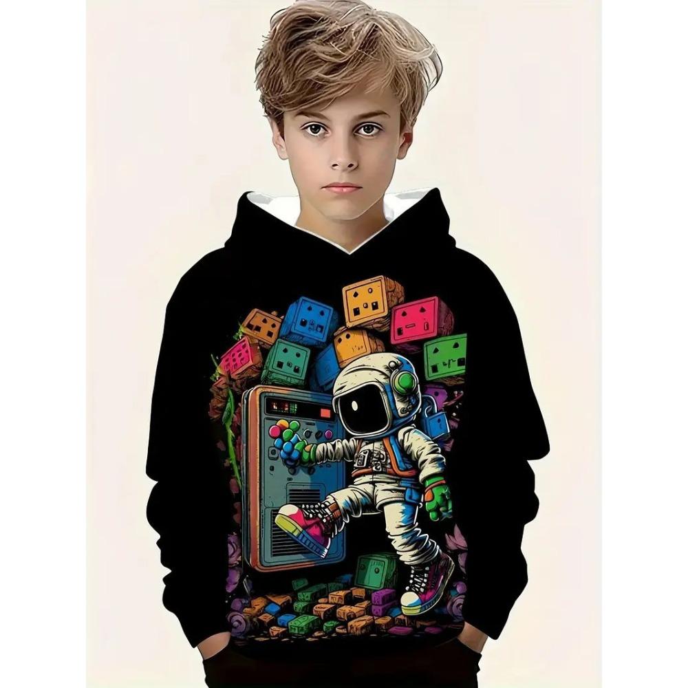 Children's Game Entertainment 3D Digital Printed Boys' Personalized Fashion Hoodie Sweatshirt