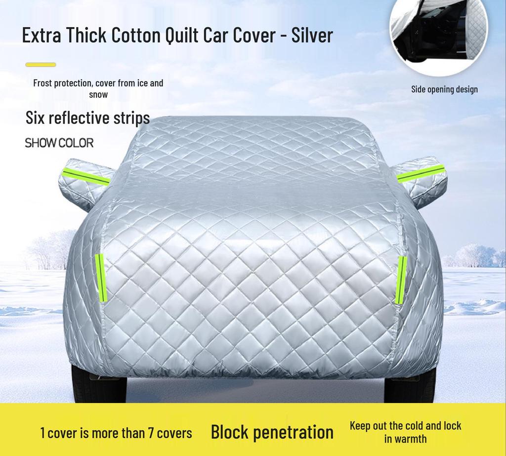 Thickened Aluminum Foil All-Season Hail-Protection Waterproof Car Cover