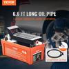 VEVOR Air Hydraulic Pump, 6895 Bar 1.9L Reservoir, NPT 10mm Oil Outlet, NPT 6.4mm Inlet, 2m Pipe