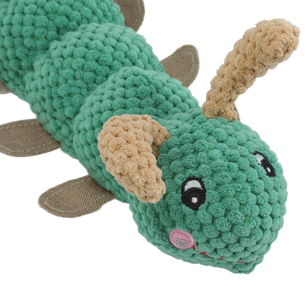 Cute Cartoon Pet Squeaky Toy Soft Plush Pet Companion Toy Dog Linen Toy  Boredom Relief Teething