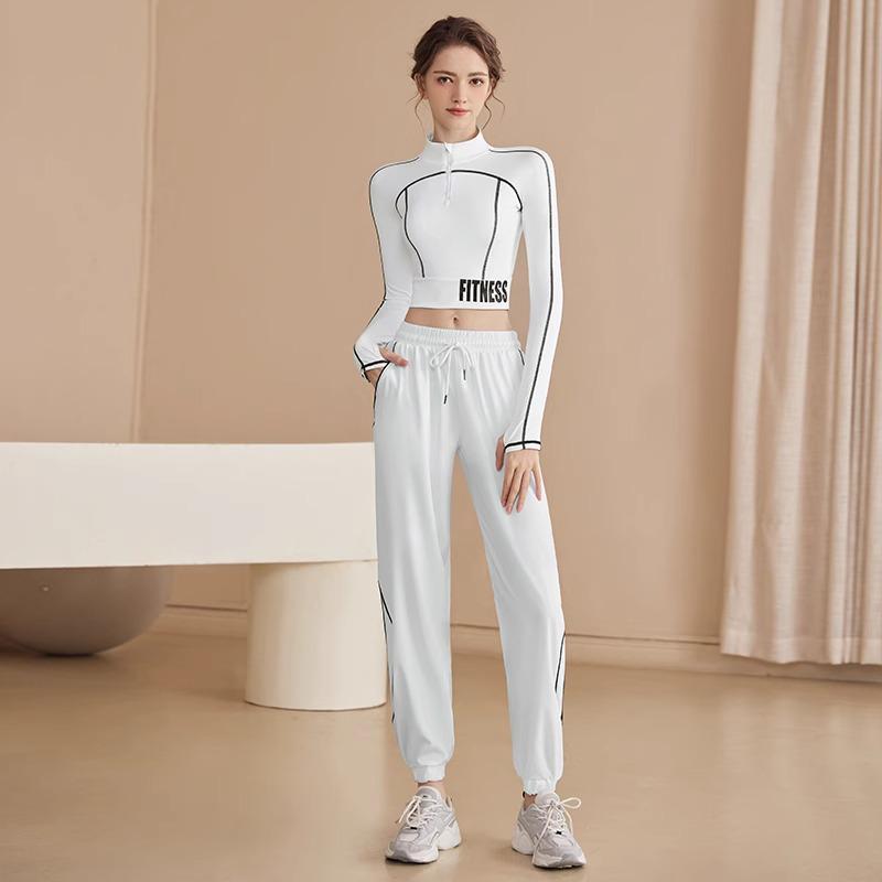 2025 Damen Yoga Fitnessanzug: Langärmiges Lauf- & Pilates-Top