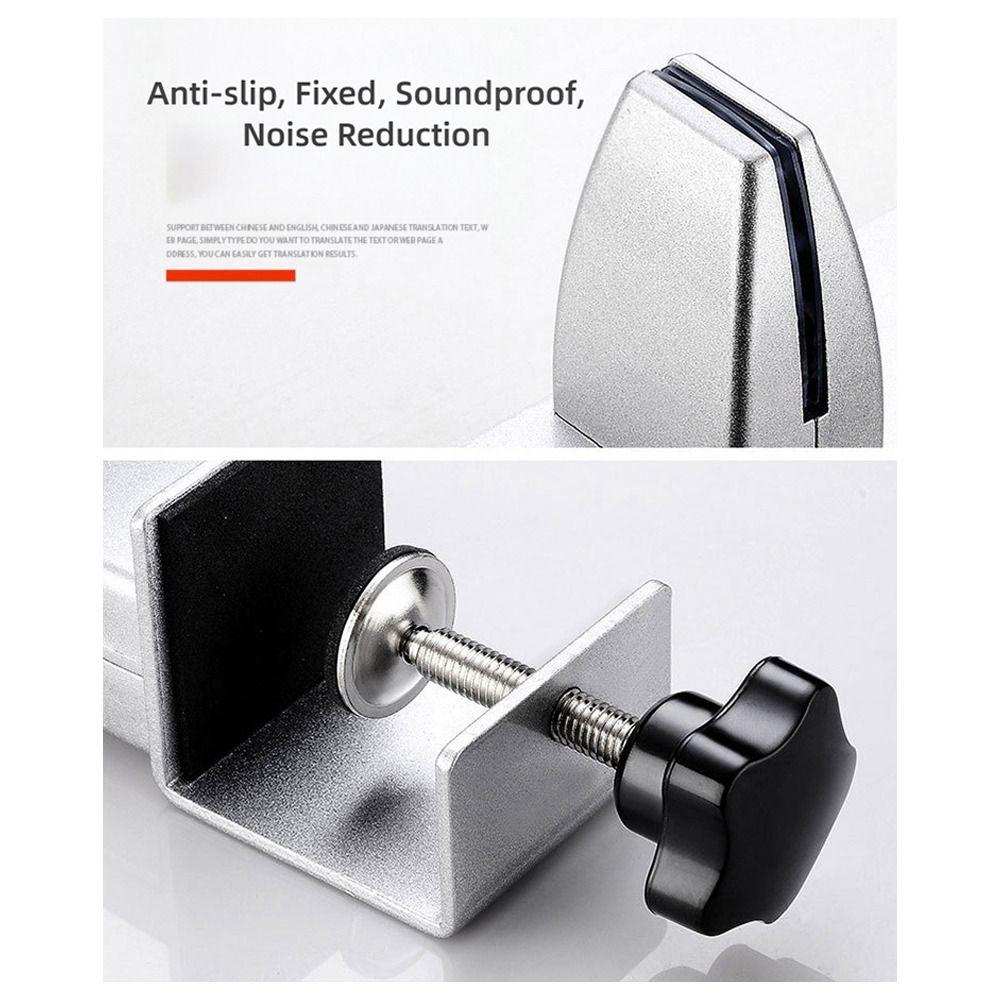 Büro-Schreibtischblende-Clip aus Aluminiumlegierung Multifunktional Verstellbare Glasklemme Möbelzubehör Beschläge Sichtschutz-Clip