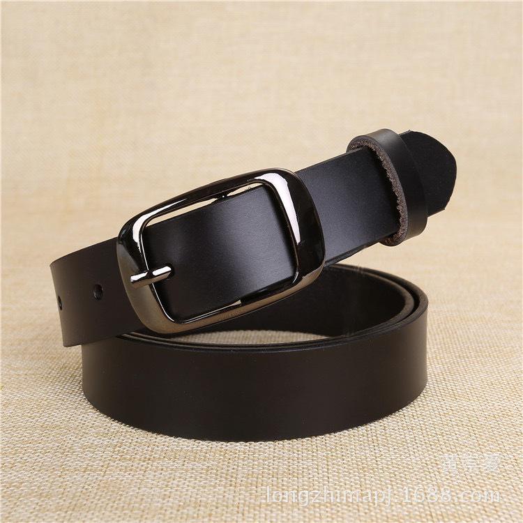 Plus Size Women's Genuine Cowhide Leather Belt - Casual and Versatile.