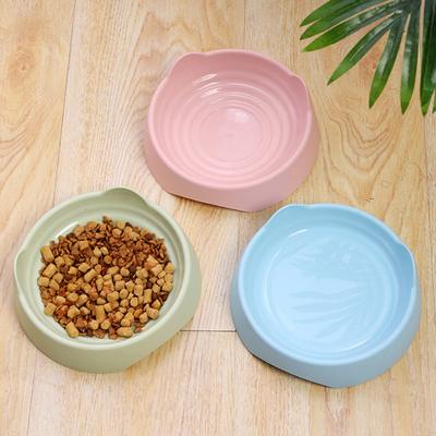 Tigela para Gatos Yousheng Formato de Desenho Animado PP de Grau Alimentício Dispensador Multifuncional de Ração para Gatos Pratos Suprimentos para Gatos