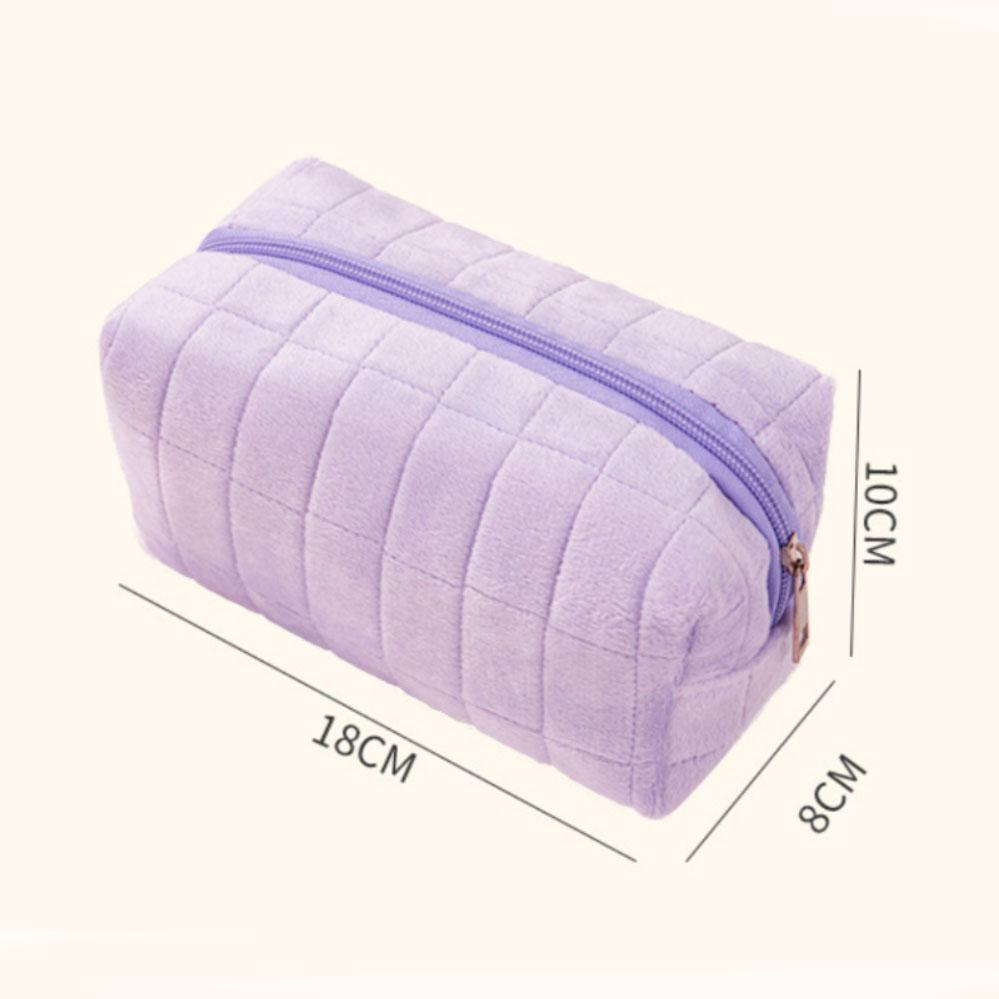 Pillow Shaped Pencil Bag Cute Cosmetic Bag for School Girls Office Students
