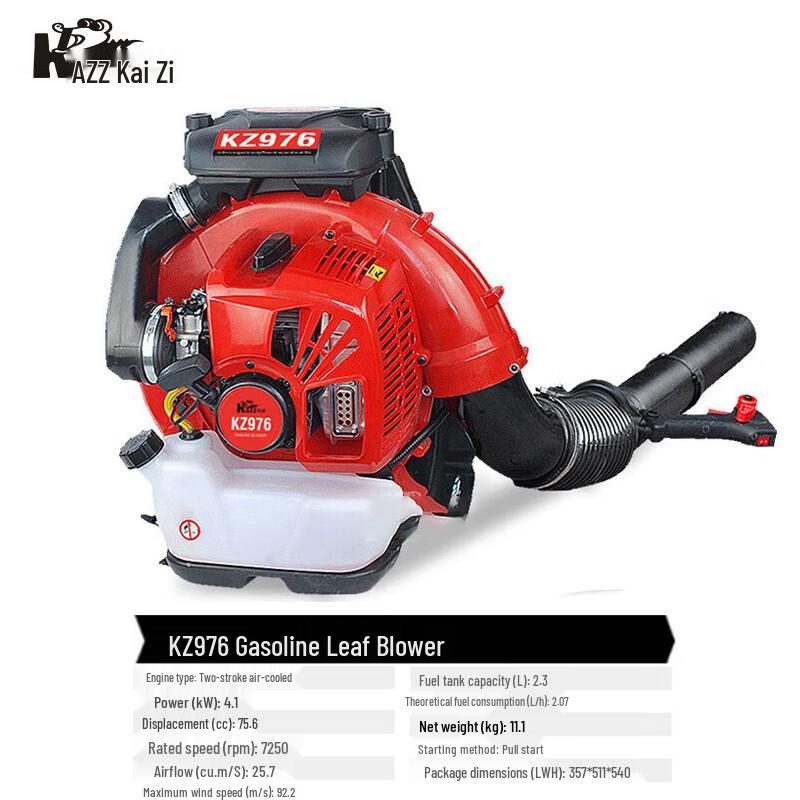 KAZZ Backpack Gasoline Blower CN Plug (adapter Included)
