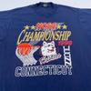 Vtg 90s NCAA CHAMPIONSHIP CONNECTICUT HUSKIES UNIVERSITY T-Shirt L Basketball