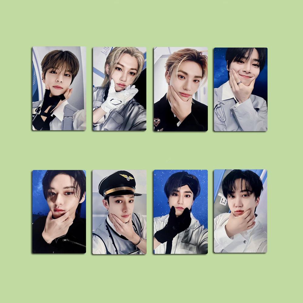 8Pcs Stray Kids Lomo Card Skzoo Combination Peripheral Small Card Same Random Card Fm Full Card Felix Peripheral Postcard