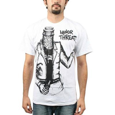 Tričko Minor Threat Bottle Man Bílé Autentické