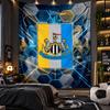 Wall Hanging Tapestry Newcastle United Football Print Cloth for Living Room Bedroom Home Decor