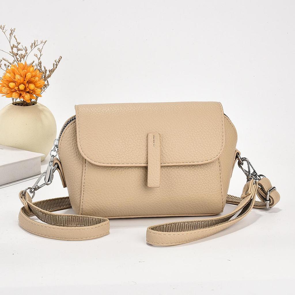 Shoulder Bag Light and Simple Messenger Bag Women's Bag Small Bag Solid Color Versatile Travel