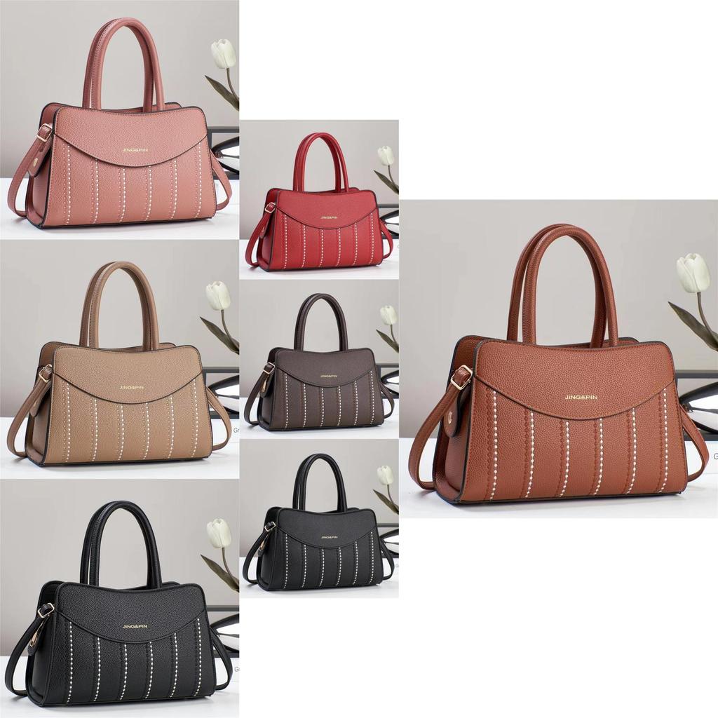 Stylish Soft Pu Leather Tote Bag For Moms Large Capacity Daily Use With Chain Detail