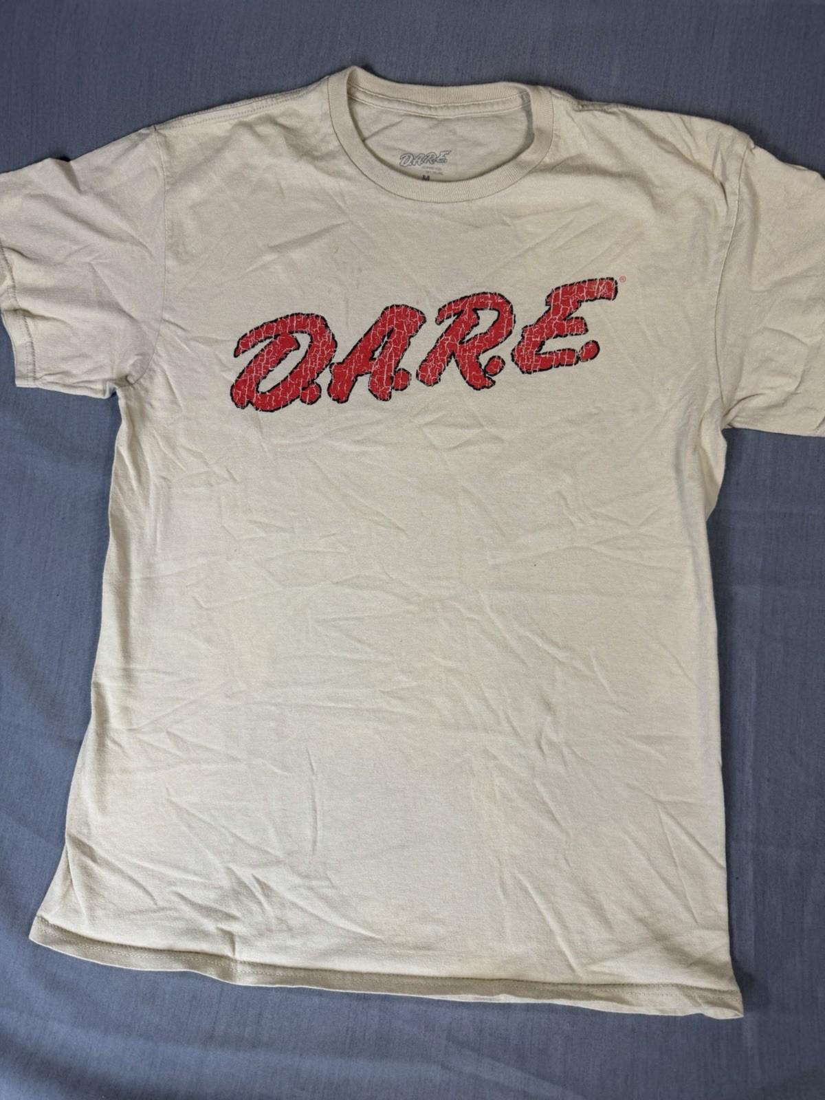 D.A.R.E Dare T Shirt Keeping Kids Off Drugs Graphics, Size M XXXXL