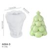3D Christmas Snowman Candle Silicone Mold for DIY Tree Ornaments