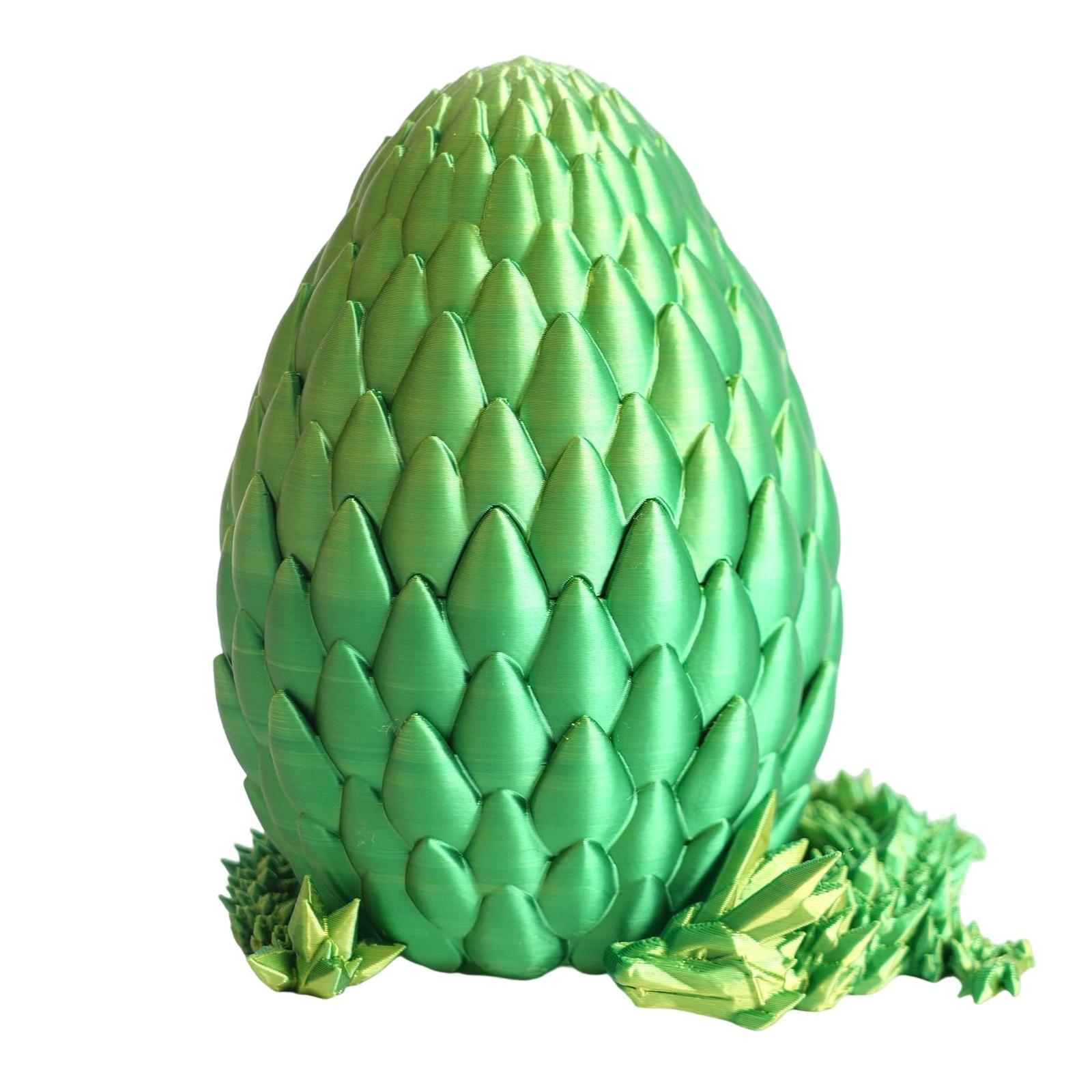 

Таинственный дракон в костюме-яйце, 3D-печатный дракон с яйцом, Полностью шарнирно-сочлененный гибкий дракон с яйцами, 3D-печатная подарочная игрушка One Size