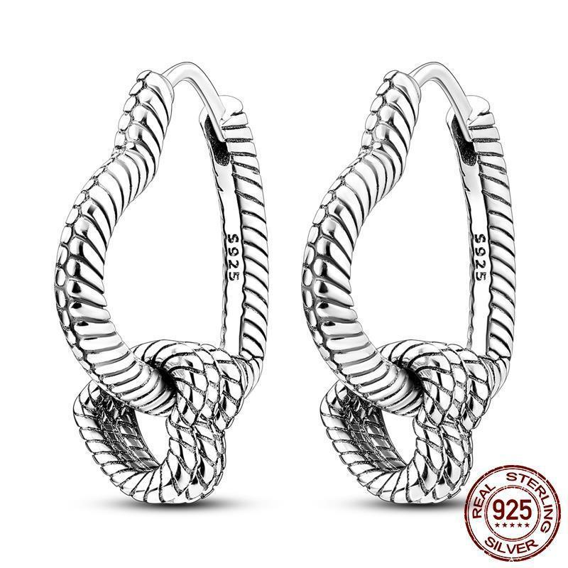 Sparkling Heart Hoop Earrings 925 Silver Heart Earring Glitter Zircon Large Circle Earrings Women Fine Jewelry Present