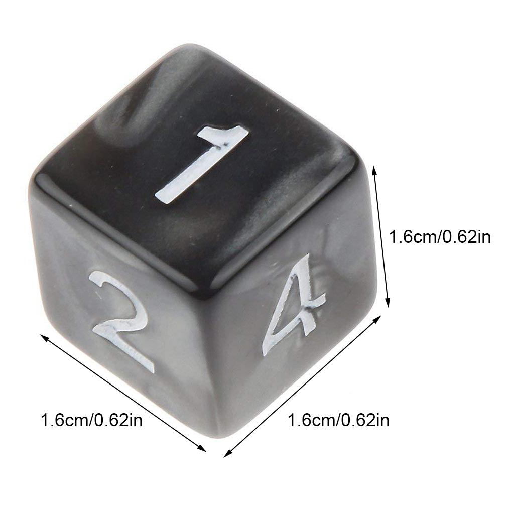 1Pcs Wear-resistant Opaque Dice Set Readable Dice Square Anti-skidding Stable Practical Children Toy Math Game Accessories