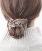VINGTAINE Simple Faux Hair Scrunchie, Velvet, Piping, Leather, Accessories, Gift, HS-186-MOC