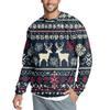 Men's Casual Fashion Printed Round Neck Pullover Sweatshirt