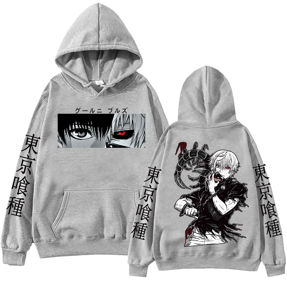 Anime Tokyo Ghoul Ken Kaneki Hoodie Harajuku Pullover Tops Man Woman Sweatshirt Fans Gift