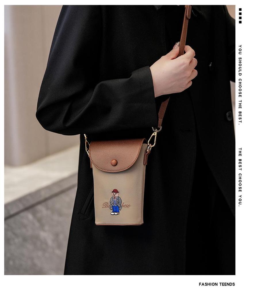 North Source European & American Fashion Trend Retro Crossbody Bag - Women's Versatile Single Shoulder Mobile Bag