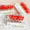 Heart Shaped Cute Cake Candles Set of 5 Red and Pink Heart Candles Cute Birthday Candles for Valentine's Day Cake Dessert Decor