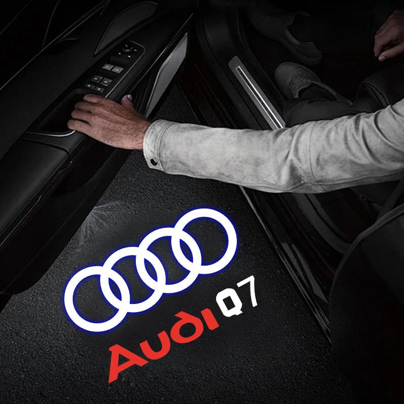For Audi S4 Car Door AUDI Welcome Light Led HD Projector Lamp For Audi A3 A4 B8 8P 8V A6 C7 A5 Q5 B7 B6 SLINE QUTTRO RS Q3 Q7 S3 S4 S5 S6 S8