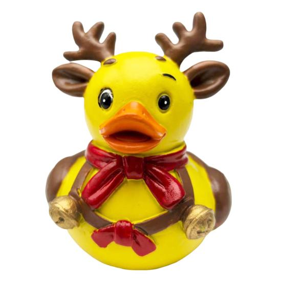 Christmas Ornament Santa Claus Deer Snowman Duck Shape Resin Figure Holiday Theme Festive Decoration