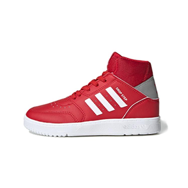 

Adidas Originals Drop Step 360 C Synthetic Leather High top Kids Skateboarding Shoes Red White FV7214 30