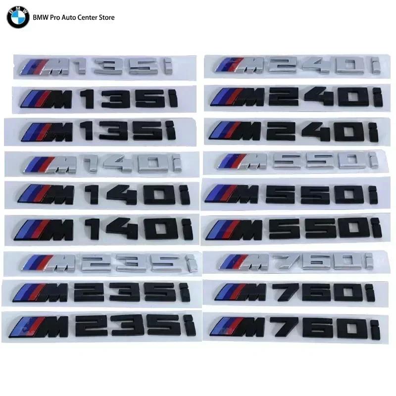 -3D ABS Black Logo M 135i 140i 235i 240i 550i 760i Emblem Badge Car Rear Trunk Sticker For BMW F20 F40 F22 F44 G30 Accessories