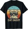 Cat Daddy Retro Cat Sunglasses Cool Cat Dad Gift Fathers Day T-Shirt Unisex T-Shirt