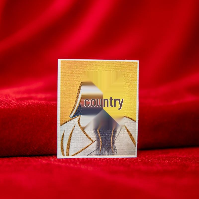 Taoist Buddhist Immortal Gold-Painted Thangka Canvas: Ksitigarbha, Lao Jun, Guanyin