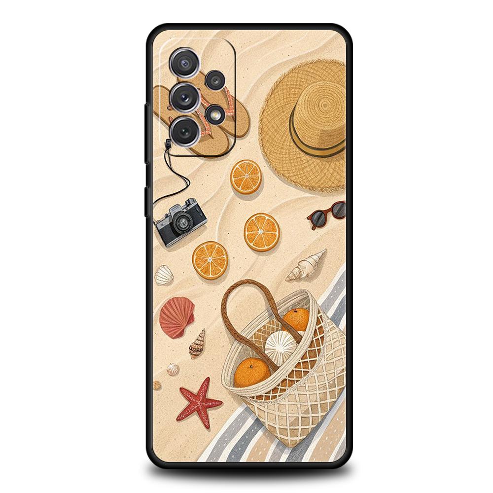 

Summer Beach Phone Case for Samsung Galaxy A73 A55 A53 A51 A35 A33 A32 A25 A23 A22 A15 A13 A17 A07 5G Soft TPU Shell Fundas Bags samsung a32 4g