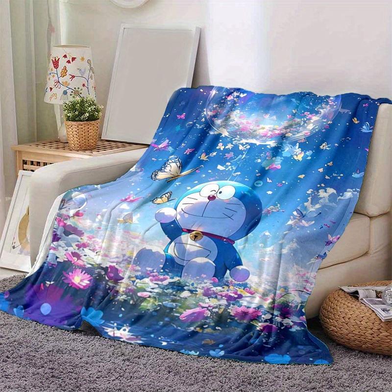 1pc, Doraemon Home Blanket, Soft Flannel Throw for Couch, Bed, Travel, Camping, Car, Beach, Office Nap, Perfect Gift for FriendsB094