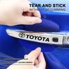 Car Door Sticker Carbon Fiber Scratches Auto Handle Protection Film for Toyota TRD GR Yaris Hilux Corolla Prius Avensis Emblem Auris