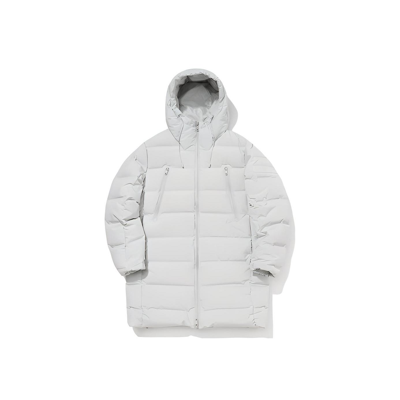 Li-Ning Training Series Mid-Length Hooded Down Jacket Men Outerwear Mechanical-Gray AYMQ241-2 XXL